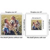 image:imageAmericanflat 18x24 Poster Frame  Matted to 8x10  Slim Molding  Black  Polished plexiglass front hangs vertical or horizontal sawtooth hangers included secure turntab backingWhite