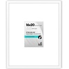 image:imageAmericanflat 18x24 Poster Frame  Matted to 8x10  Slim Molding  Black  Polished plexiglass front hangs vertical or horizontal sawtooth hangers included secure turntab backingWhite
