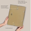 image:imageAmericanflat 18x24 Poster Frame  Matted to 8x10  Slim Molding  Black  Polished plexiglass front hangs vertical or horizontal sawtooth hangers included secure turntab backingSilver