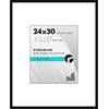 image:imageAmericanflat 18x24 Poster Frame  Matted to 8x10  Slim Molding  Black  Polished plexiglass front hangs vertical or horizontal sawtooth hangers included secure turntab backingBlack