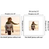 image:imageAmericanflat 18x24 Poster Frame  Matted to 8x10  Slim Molding  Black  Polished plexiglass front hangs vertical or horizontal sawtooth hangers included secure turntab backingWhite