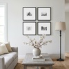 image:imageAmericanflat 18x24 Poster Frame  Matted to 8x10  Slim Molding  Black  Polished plexiglass front hangs vertical or horizontal sawtooth hangers included secure turntab backingBlack