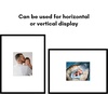 image:imageAmericanflat 18x24 Poster Frame  Matted to 8x10  Slim Molding  Black  Polished plexiglass front hangs vertical or horizontal sawtooth hangers included secure turntab backingBlack