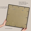 image:imageAmericanflat 18x24 Poster Frame  Matted to 8x10  Slim Molding  Black  Polished plexiglass front hangs vertical or horizontal sawtooth hangers included secure turntab backingBlack
