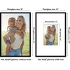 image:imageAmericanflat 18x24 Poster Frame  Matted to 8x10  Slim Molding  Black  Polished plexiglass front hangs vertical or horizontal sawtooth hangers included secure turntab backingBlack