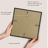 image:imageAmericanflat 18x24 Poster Frame  Matted to 8x10  Slim Molding  Black  Polished plexiglass front hangs vertical or horizontal sawtooth hangers included secure turntab backingBlack