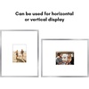 image:imageAmericanflat 18x24 Poster Frame  Matted to 8x10  Slim Molding  Black  Polished plexiglass front hangs vertical or horizontal sawtooth hangers included secure turntab backingSilver