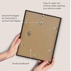 image:imageAmericanflat 18x24 Poster Frame  Matted to 8x10  Slim Molding  Black  Polished plexiglass front hangs vertical or horizontal sawtooth hangers included secure turntab backingBlack