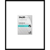 image:imageAmericanflat 18x24 Poster Frame  Matted to 8x10  Slim Molding  Black  Polished plexiglass front hangs vertical or horizontal sawtooth hangers included secure turntab backingBlack