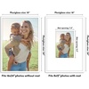 image:imageAmericanflat 18x24 Poster Frame  Matted to 8x10  Slim Molding  Black  Polished plexiglass front hangs vertical or horizontal sawtooth hangers included secure turntab backingWhite