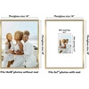 image:imageAmericanflat 18x24 Poster Frame  Matted to 8x10  Slim Molding  Black  Polished plexiglass front hangs vertical or horizontal sawtooth hangers included secure turntab backingGold