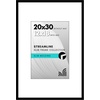 image:imageAmericanflat 18x24 Poster Frame  Matted to 8x10  Slim Molding  Black  Polished plexiglass front hangs vertical or horizontal sawtooth hangers included secure turntab backingBlack