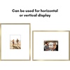 image:imageAmericanflat 18x24 Poster Frame  Matted to 8x10  Slim Molding  Black  Polished plexiglass front hangs vertical or horizontal sawtooth hangers included secure turntab backingGold