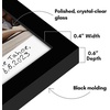 image:imageAmericanflat 4x6 Picture Frame  Set of 2  Use as 2x3 Frame with Mat for InstantPrint Photos  Black Mini Picture Frames for Tabletop and Wall Display with ShatterResistant GlassBlack