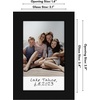 image:imageAmericanflat 4x6 Picture Frame  Set of 2  Use as 2x3 Frame with Mat for InstantPrint Photos  Black Mini Picture Frames for Tabletop and Wall Display with ShatterResistant GlassBlack