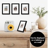 image:imageAmericanflat 4x6 Picture Frame  Set of 2  Use as 2x3 Frame with Mat for InstantPrint Photos  Black Mini Picture Frames for Tabletop and Wall Display with ShatterResistant GlassBlack