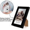 image:imageAmericanflat 4x6 Picture Frame  Set of 2  Use as 2x3 Frame with Mat for InstantPrint Photos  Black Mini Picture Frames for Tabletop and Wall Display with ShatterResistant GlassBlack