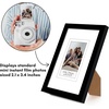 image:imageAmericanflat 4x6 Picture Frame  Set of 2  Use as 2x3 Frame with Mat for InstantPrint Photos  Black Mini Picture Frames for Tabletop and Wall Display with ShatterResistant GlassBlack