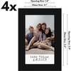 image:imageAmericanflat 4x6 Picture Frame  Set of 2  Use as 2x3 Frame with Mat for InstantPrint Photos  Black Mini Picture Frames for Tabletop and Wall Display with ShatterResistant GlassBlack