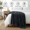 image:imageAmericanflat 50x60 Double Sided Faux Fur Throw Blanket  Soft and Breathable Throw Blanket for Couch Bed Chair  Gray Faux Fur Blankets Perfect for Home Bedroom or Outdoor UseDark Gray
