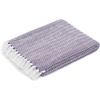 image:imageAmericanflat 50x60 Double Sided Faux Fur Throw Blanket  Soft and Breathable Throw Blanket for Couch Bed Chair  Gray Faux Fur Blankets Perfect for Home Bedroom or Outdoor UseZaina Eggplant and White Herringbone