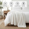 image:imageAmericanflat 50x60 Double Sided Faux Fur Throw Blanket  Soft and Breathable Throw Blanket for Couch Bed Chair  Gray Faux Fur Blankets Perfect for Home Bedroom or Outdoor UseWhite