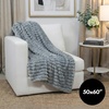 image:imageAmericanflat 50x60 Faux Fur Throw Blanket  Soft and Breathable Throw Blanket for Couch Bed Chair  Green Faux Fur Blankets Perfect for Home Bedroom or Outdoor UseGray