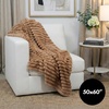 image:imageAmericanflat 50x60 Faux Fur Throw Blanket  Soft and Breathable Throw Blanket for Couch Bed Chair  Green Faux Fur Blankets Perfect for Home Bedroom or Outdoor UseBrown