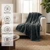 image:imageAmericanflat 50x60 Faux Fur Throw Blanket  Soft and Breathable Throw Blanket for Couch Bed Chair  Green Faux Fur Blankets Perfect for Home Bedroom or Outdoor UseDark Gray