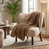 image:imageAmericanflat 50x60 Faux Fur Throw Blanket  Soft and Breathable Throw Blanket for Couch Bed Chair  Green Faux Fur Blankets Perfect for Home Bedroom or Outdoor UseBrown