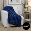 image:imageAmericanflat 50x60 Faux Fur Throw Blanket  Soft and Breathable Throw Blanket for Couch Bed Chair  Green Faux Fur Blankets Perfect for Home Bedroom or Outdoor UseBlue