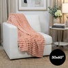 image:imageAmericanflat 50x60 Faux Fur Throw Blanket  Soft and Breathable Throw Blanket for Couch Bed Chair  Green Faux Fur Blankets Perfect for Home Bedroom or Outdoor UsePink