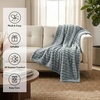 image:imageAmericanflat 50x60 Faux Fur Throw Blanket  Soft and Breathable Throw Blanket for Couch Bed Chair  Green Faux Fur Blankets Perfect for Home Bedroom or Outdoor UseGray