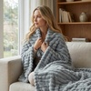 image:imageAmericanflat 50x60 Faux Fur Throw Blanket  Soft and Breathable Throw Blanket for Couch Bed Chair  Green Faux Fur Blankets Perfect for Home Bedroom or Outdoor UseGray
