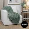 image:imageAmericanflat 50x60 Faux Fur Throw Blanket  Soft and Breathable Throw Blanket for Couch Bed Chair  Green Faux Fur Blankets Perfect for Home Bedroom or Outdoor UseGreen