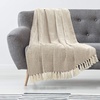 image:imageAmericanflat 50x60 Fleece Throw Blanket  Soft and Breathable Throw Blanket for Couch Bed Chair  Fleece Blankets Perfect for Home Bedroom or Outdoor Use  GreenZaina Camel and Beige Herringbone