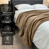 image:imageAmericanflat 50x60 Fleece Throw Blanket  Soft and Breathable Throw Blanket for Couch Bed Chair  Fleece Blankets Perfect for Home Bedroom or Outdoor Use  GreenBrown