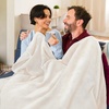 image:imageAmericanflat 50x60 Fleece Throw Blanket  Soft and Breathable Throw Blanket for Couch Bed Chair  Fleece Blankets Perfect for Home Bedroom or Outdoor Use  GreenWhite