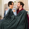 image:imageAmericanflat 50x60 Fleece Throw Blanket  Soft and Breathable Throw Blanket for Couch Bed Chair  Fleece Blankets Perfect for Home Bedroom or Outdoor Use  GreenGray