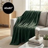 image:imageAmericanflat 50x60 Fleece Throw Blanket  Soft and Breathable Throw Blanket for Couch Bed Chair  Fleece Blankets Perfect for Home Bedroom or Outdoor Use  GreenGreen