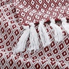 image:imageAmericanflat 50x60 Rouched Faux Fur Throw Blanket  Soft and Breathable Throw Blanket for Couch Bed Chair  White Faux Fur Blankets Perfect for Home Bedroom or Outdoor UseOmala Maroon and White Mini Diamond