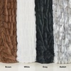 image:imageAmericanflat 50x60 Rouched Faux Fur Throw Blanket  Soft and Breathable Throw Blanket for Couch Bed Chair  White Faux Fur Blankets Perfect for Home Bedroom or Outdoor UseWhite