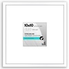 image:imageAmericanflat 18x24 Poster Frame  Matted to 8x10  Slim Molding  Black  Polished plexiglass front hangs vertical or horizontal sawtooth hangers included secure turntab backingWhite