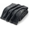 image:imageAmericanflat 50x60 Double Sided Faux Fur Throw Blanket  Soft and Breathable Throw Blanket for Couch Bed Chair  Gray Faux Fur Blankets Perfect for Home Bedroom or Outdoor UseDark Gray