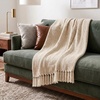 image:imageAmericanflat 50x60 Fleece Throw Blanket  Soft and Breathable Throw Blanket for Couch Bed Chair  Fleece Blankets Perfect for Home Bedroom or Outdoor Use  GreenZaina Camel and Beige Herringbone