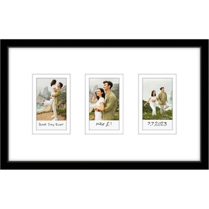 image:imageAmericanflat 15x20 Picture Frame with 16 Openings for 2x3 InstantPrint Photos  Black Mini Picture Frames for Wall Display with Polished PlexiglassBlack