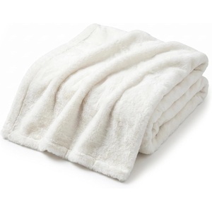 image:imageAmericanflat 50x60 Double Sided Faux Fur Throw Blanket  Soft and Breathable Throw Blanket for Couch Bed Chair  Gray Faux Fur Blankets Perfect for Home Bedroom or Outdoor UseWhite