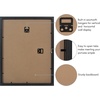 image:imageAmericanflat 10x10 Deep Picture Frame  Matted to 8x8  Black  Shatterresistant glass wall or tabletop display with included easel sawtooth hangers includedBlack