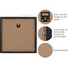 image:imageAmericanflat 10x10 Deep Picture Frame  Matted to 8x8  Black  Shatterresistant glass wall or tabletop display with included easel sawtooth hangers includedBlack