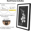 image:imageAmericanflat 10x10 Deep Picture Frame  Matted to 8x8  Black  Shatterresistant glass wall or tabletop display with included easel sawtooth hangers includedBlack